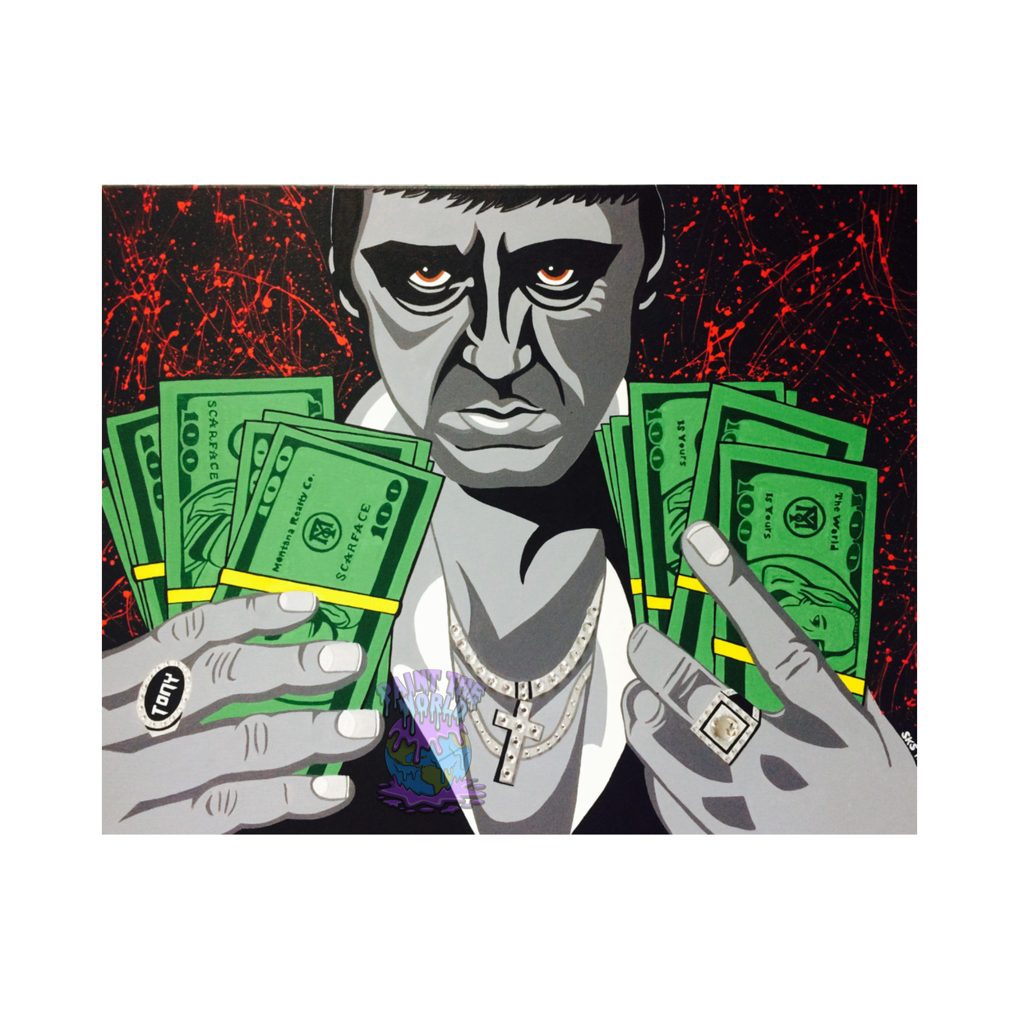 "Tony Montana" Canvas Prints