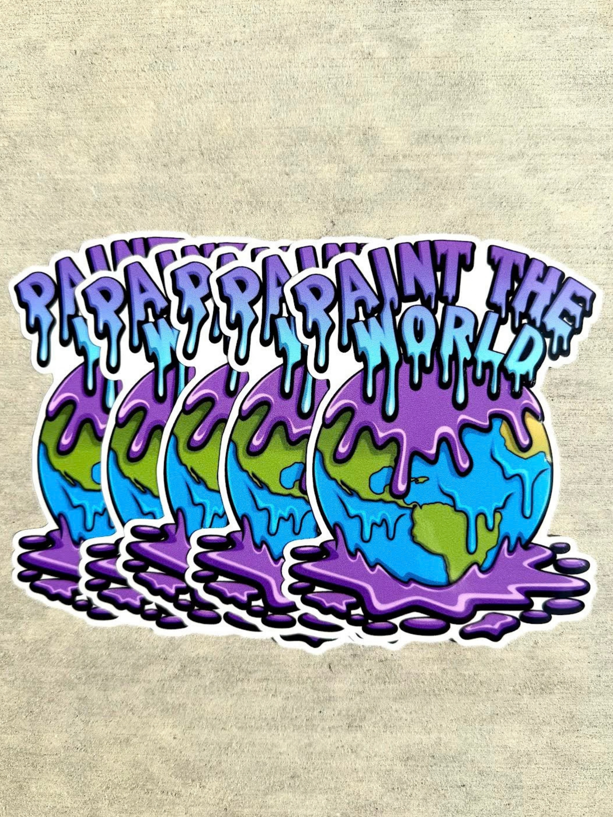 Paint The World Jumbo Stickers (5pk)