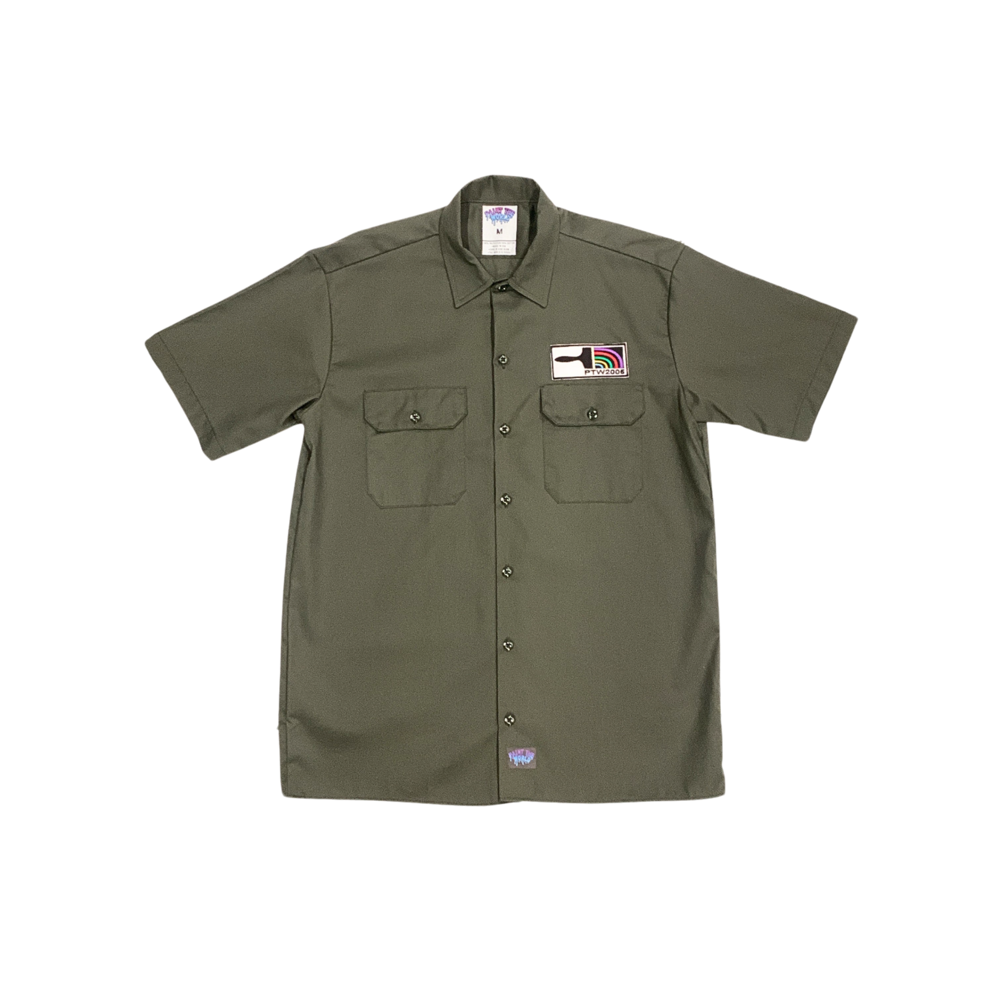 ★ Phyps Department★ PACTIVE Solid Short Sleeve Shirt Dyin P-ACTIVE Solid Short Sleeve Shirt Dying Green - PHYPS HOME