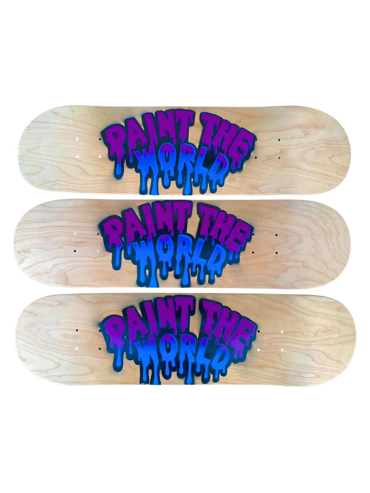 PTW Skateboard Paintings