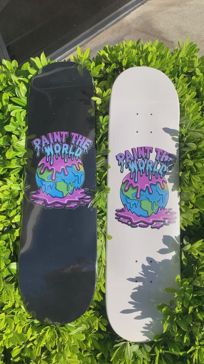 Paint The World White Logo Deck