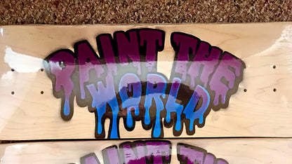 Paint The World Skateboard Paintings