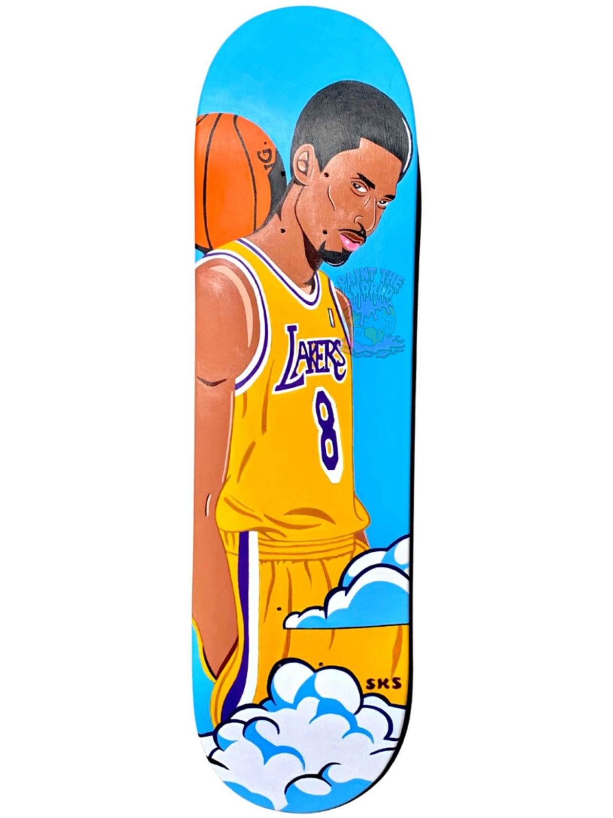 "Kobe Bryant" Skateboard Painting