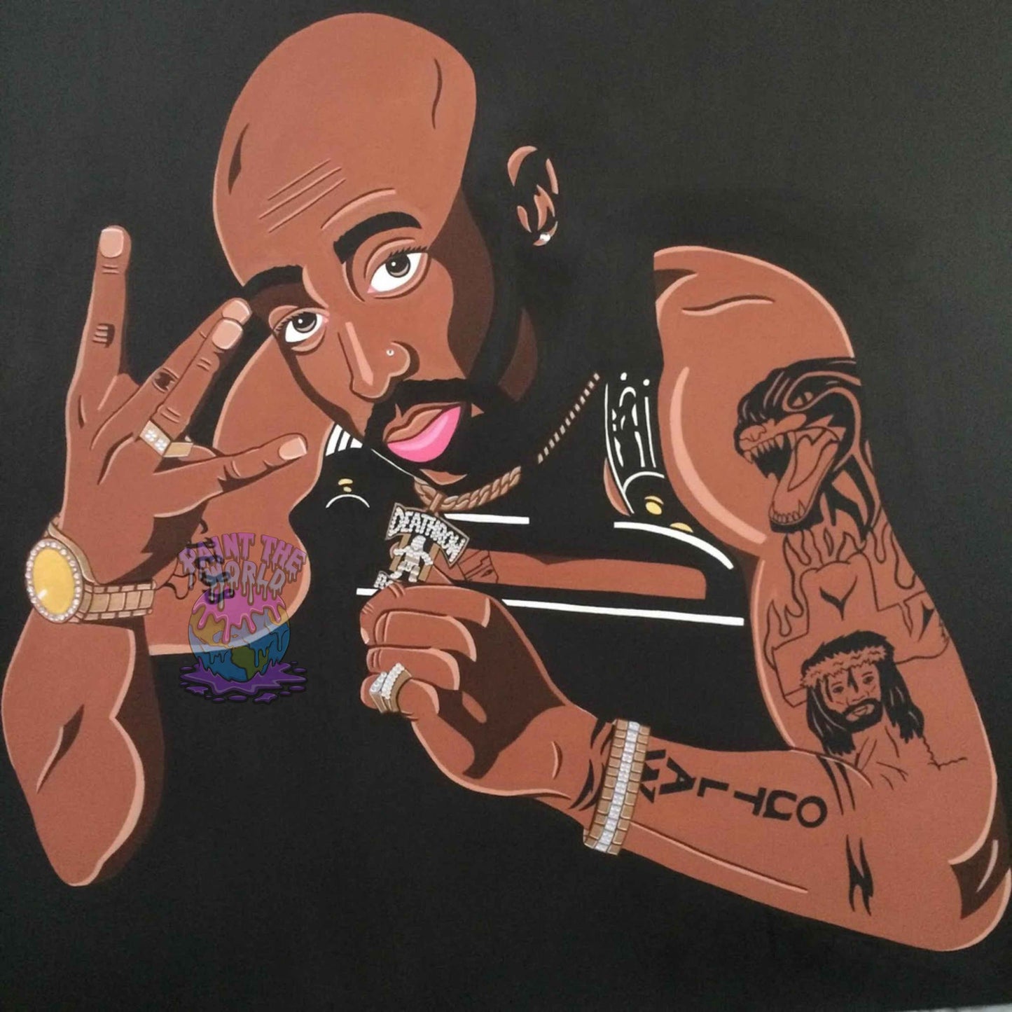 "All Eyez on Me" Painting