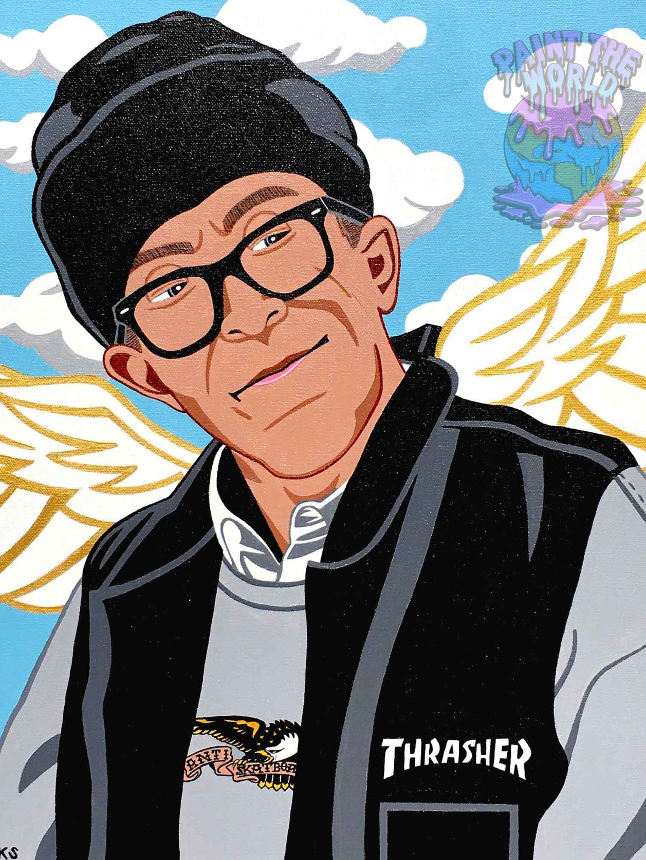 Jake Phelps "Still Watching" Painting
