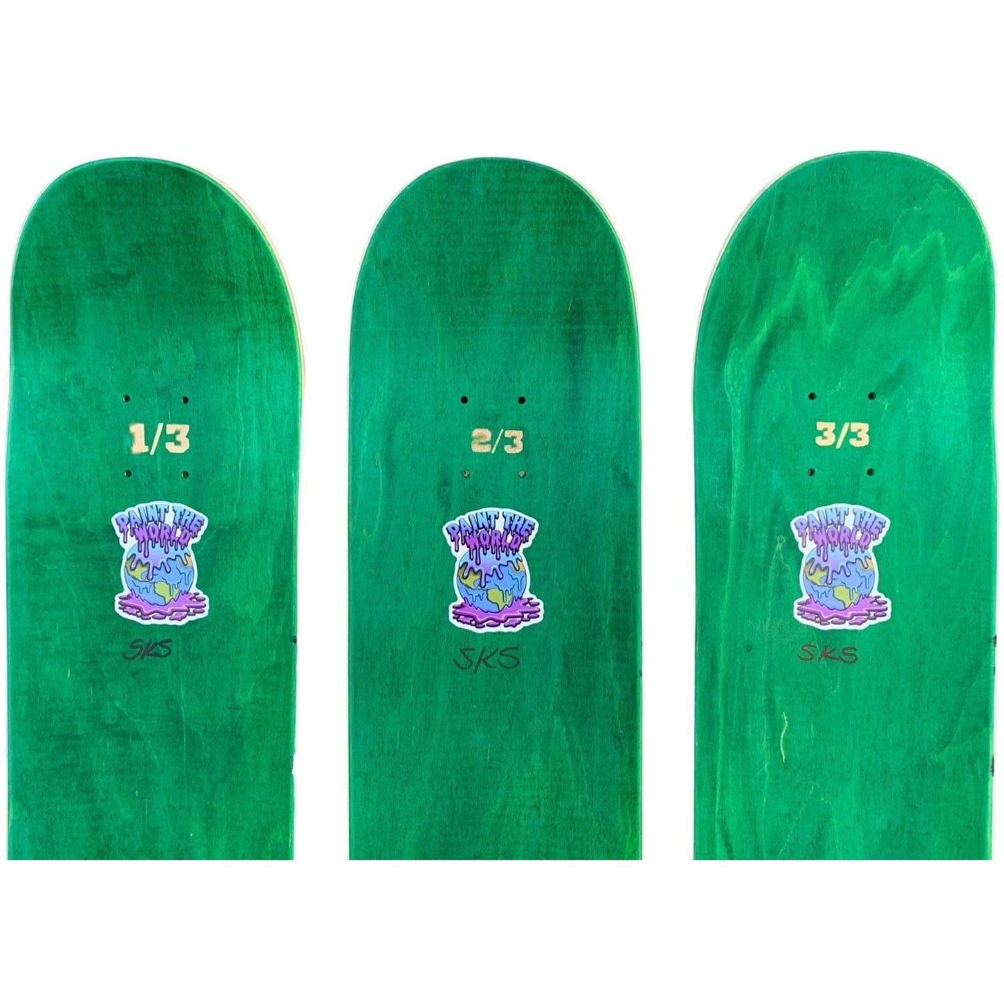 Paint The World Skateboard Paintings