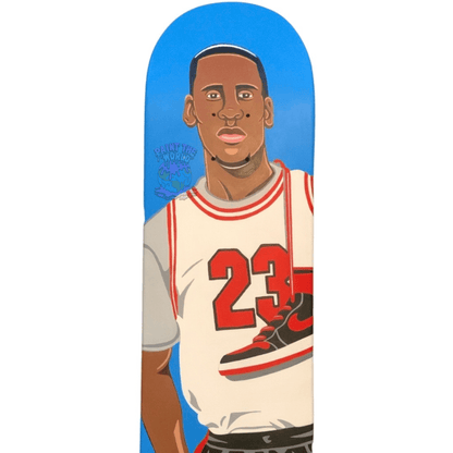 "Young Jumpman" Skateboard Painting