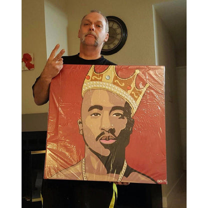 customer with king pac canvas print